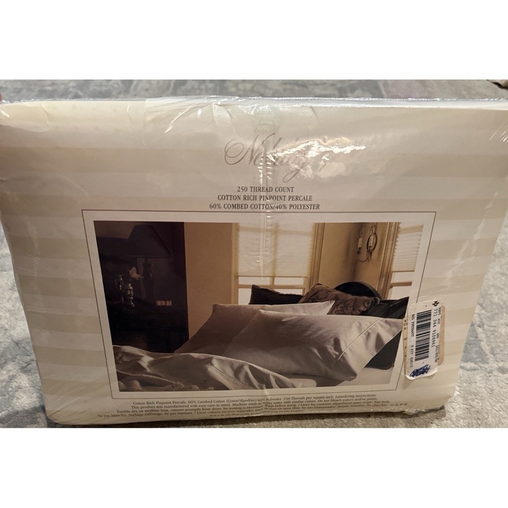 VTG New Nobility TWIN DEEP FITTED Bed Sheet Only Ivory‎